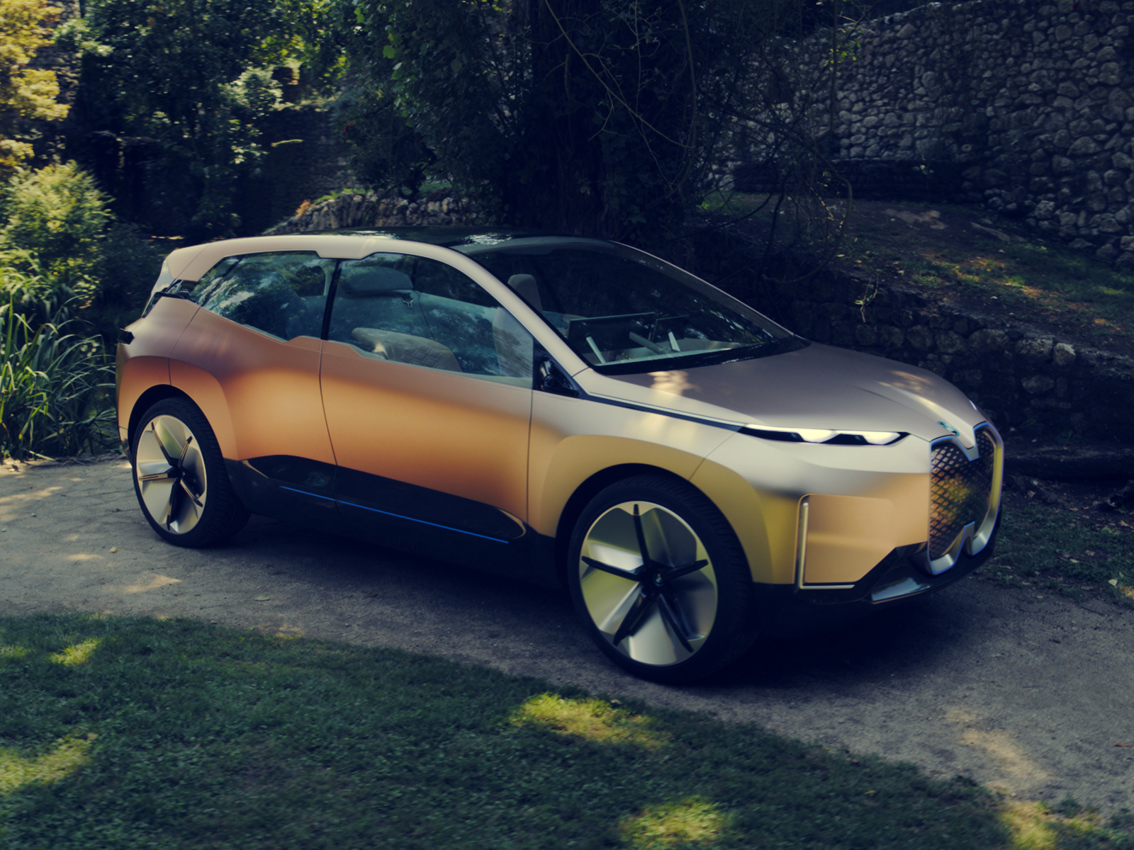 Внедорожник BMW Vision INEXT на дороге 