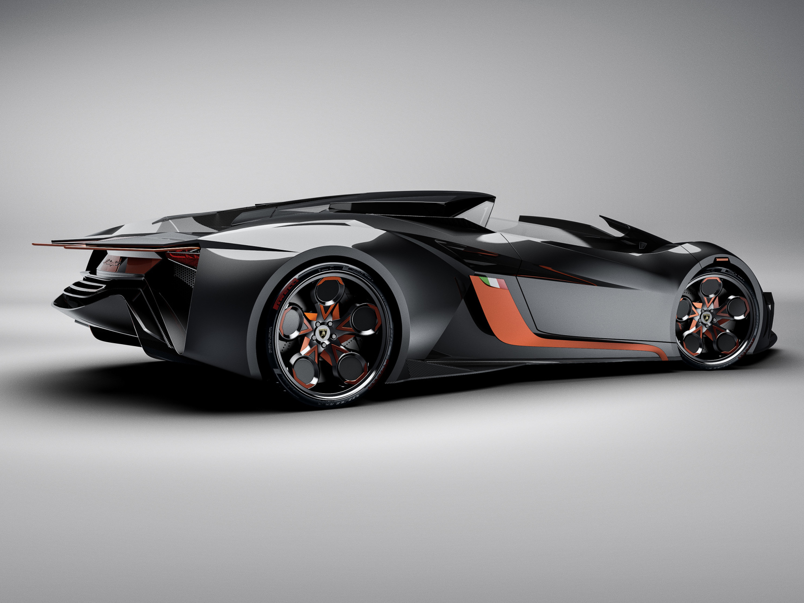 Дорогой спортивный Lamborghini Diamante Concept,  2019 года вид сбоку