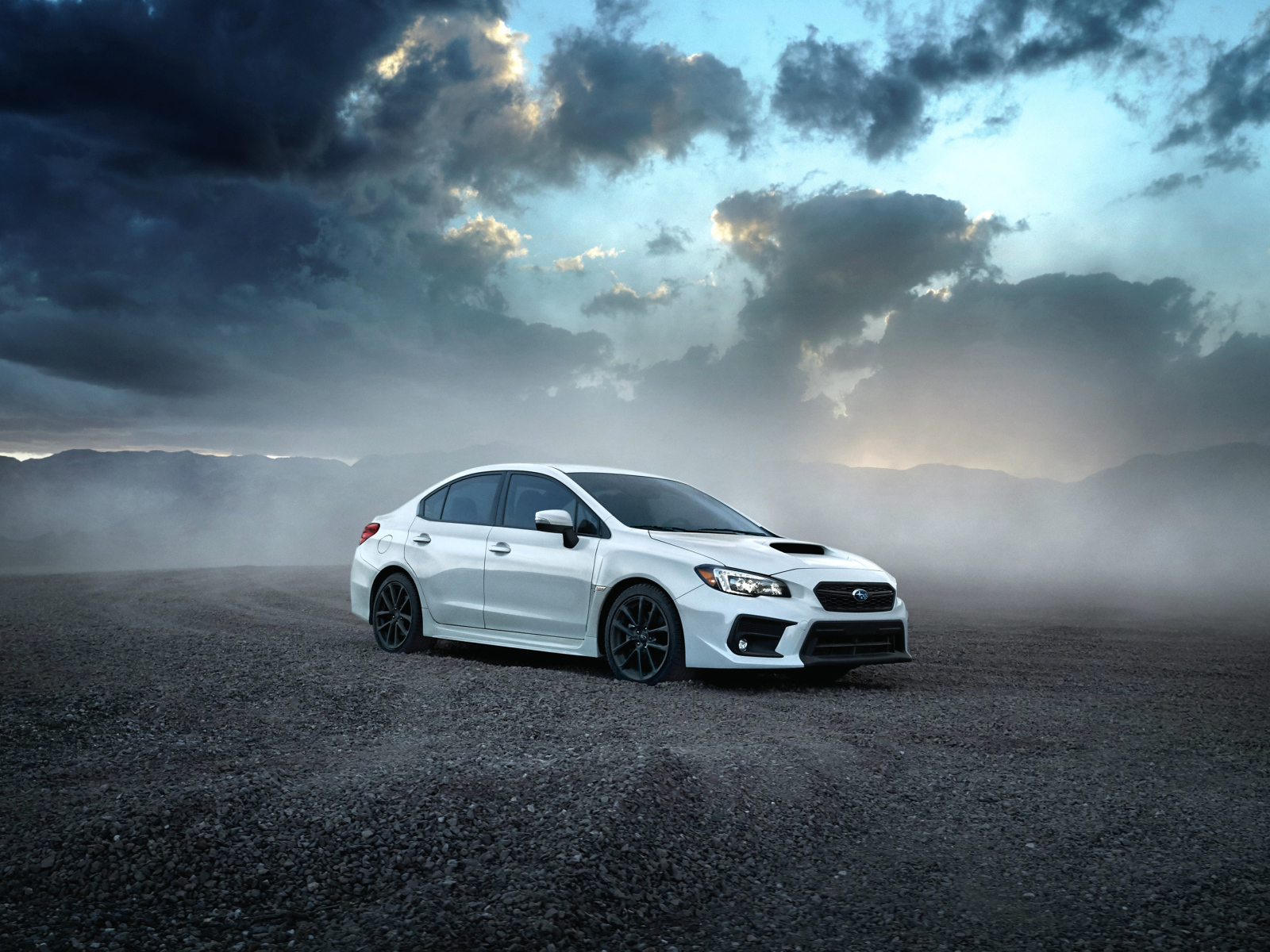 Белый новый автомобиль  Subaru WRX, 2018 