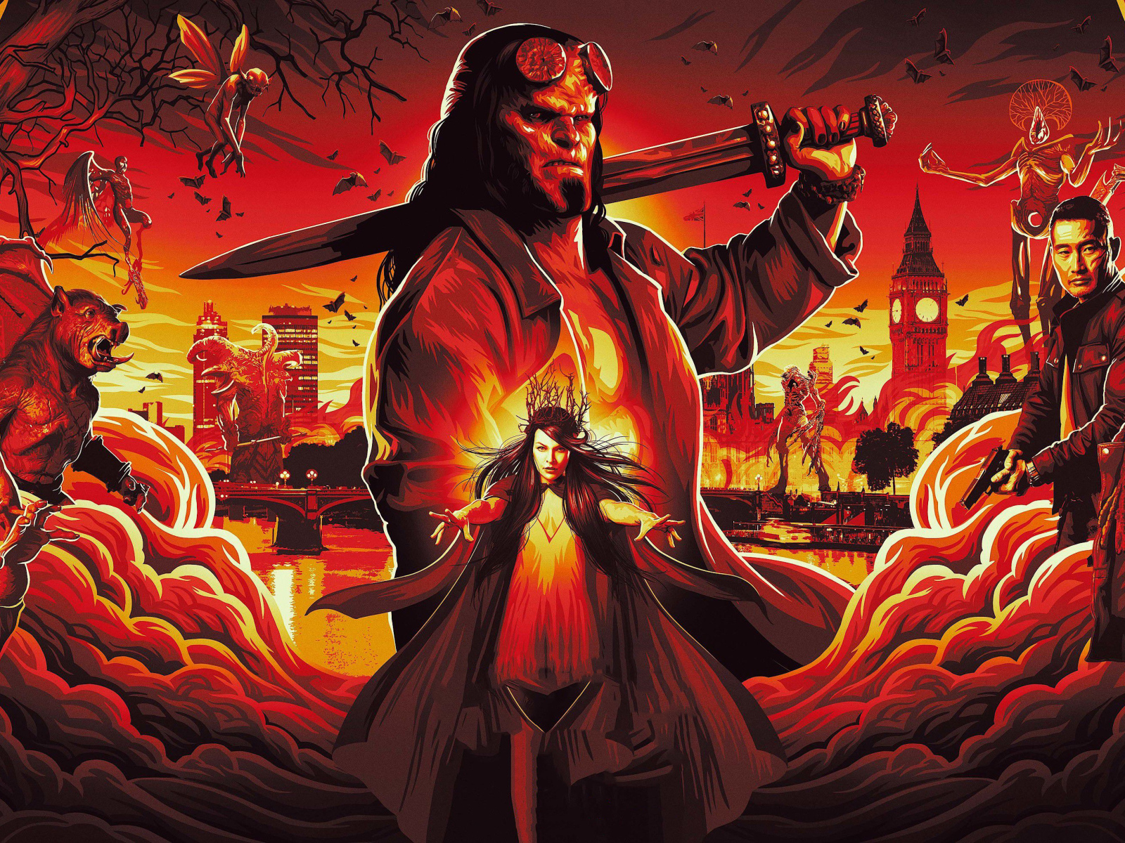 Постер нового фильма Хеллбой  2019