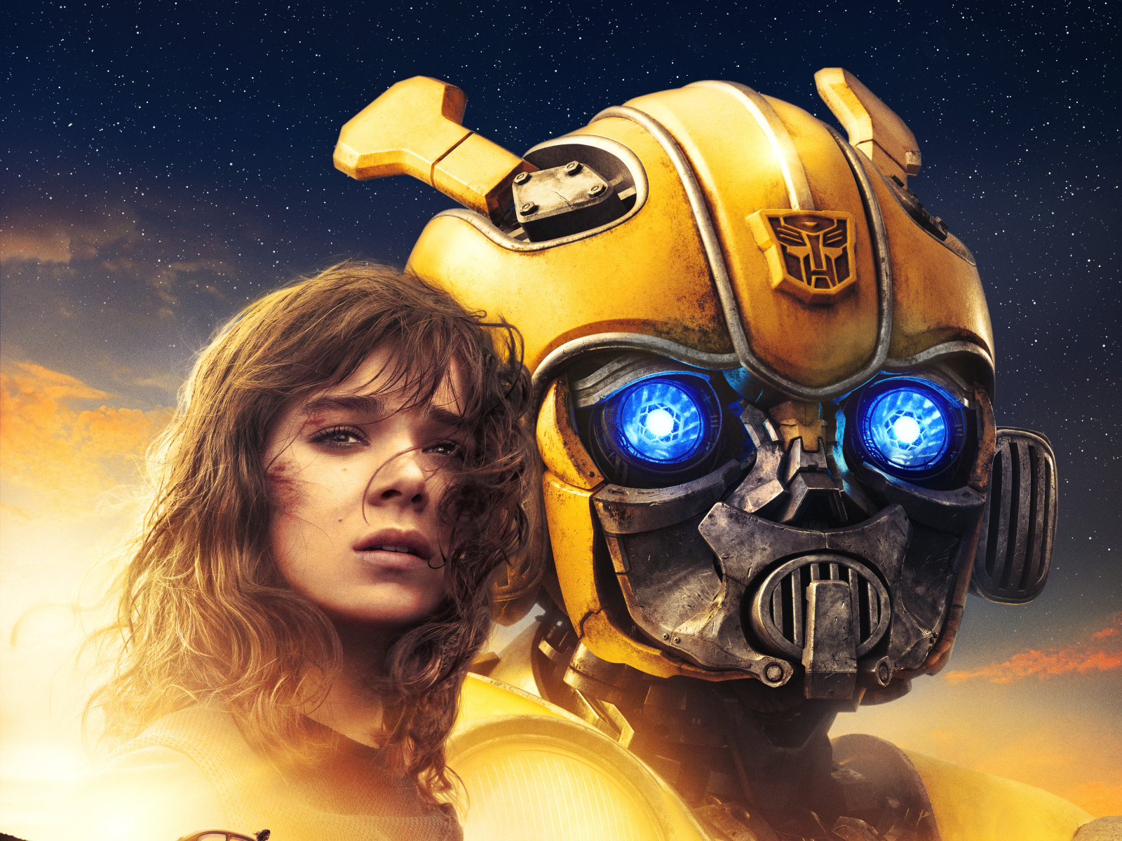 Постер фантастического фильма Бамблби, 2018