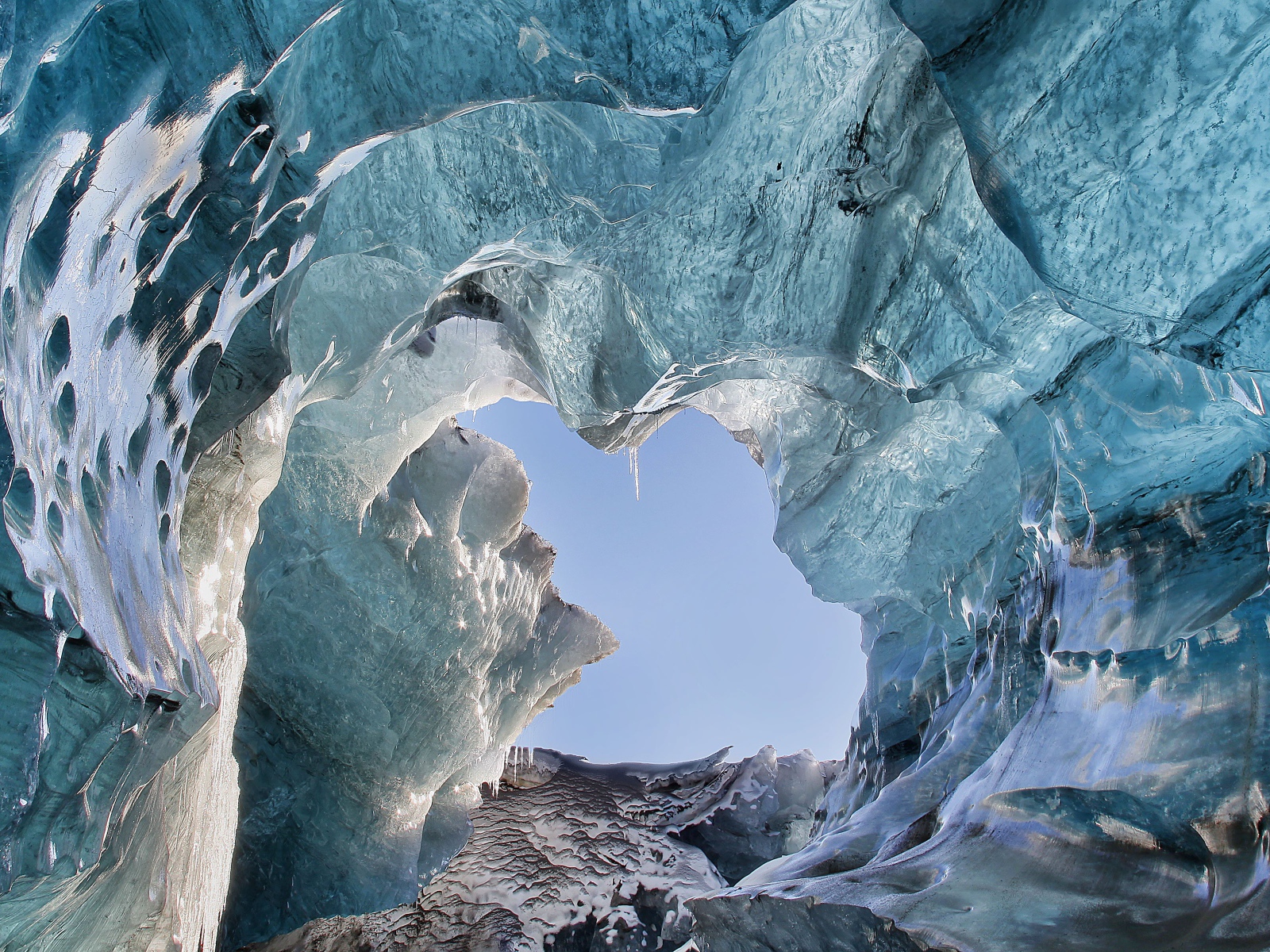 Красивый ледник Ватнайёкюдль, Исландия