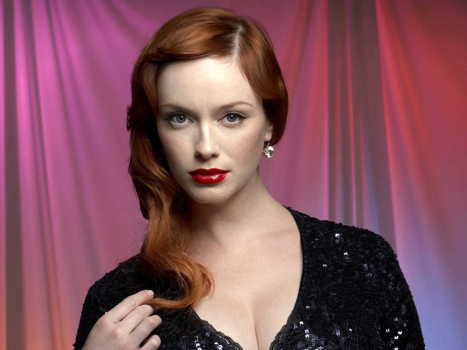 Американская рыжеволосая актриса Кристина Хендрикс