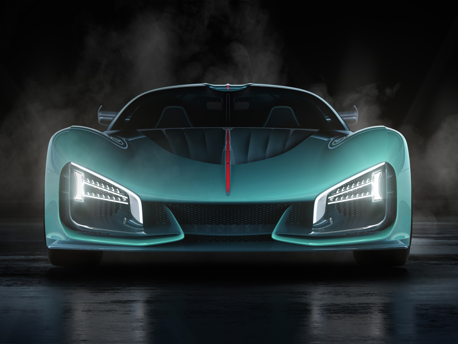 Быстрый автомобиль Hongqi S9 2020 года вид спереди