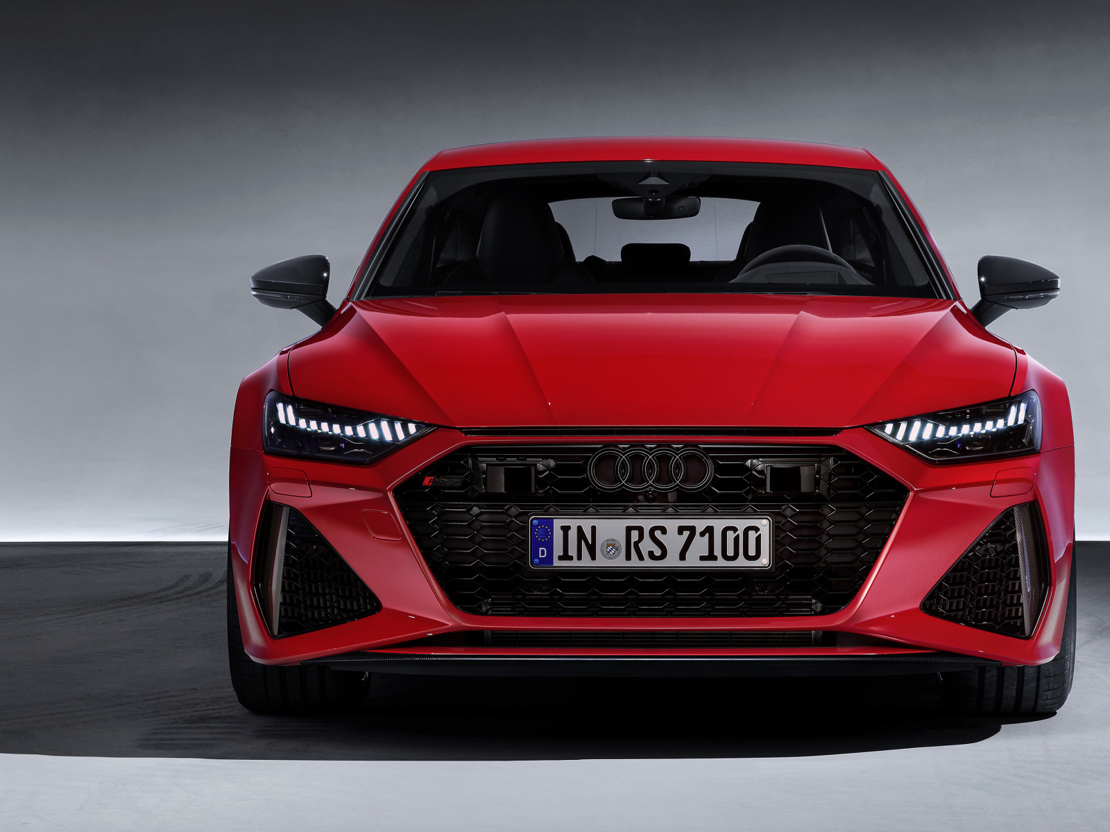 Red 2019 Audi RS 7 Sportback car front view