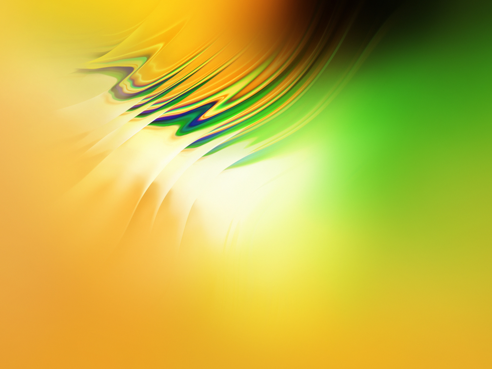 Желтый фон с размытыми волнами 