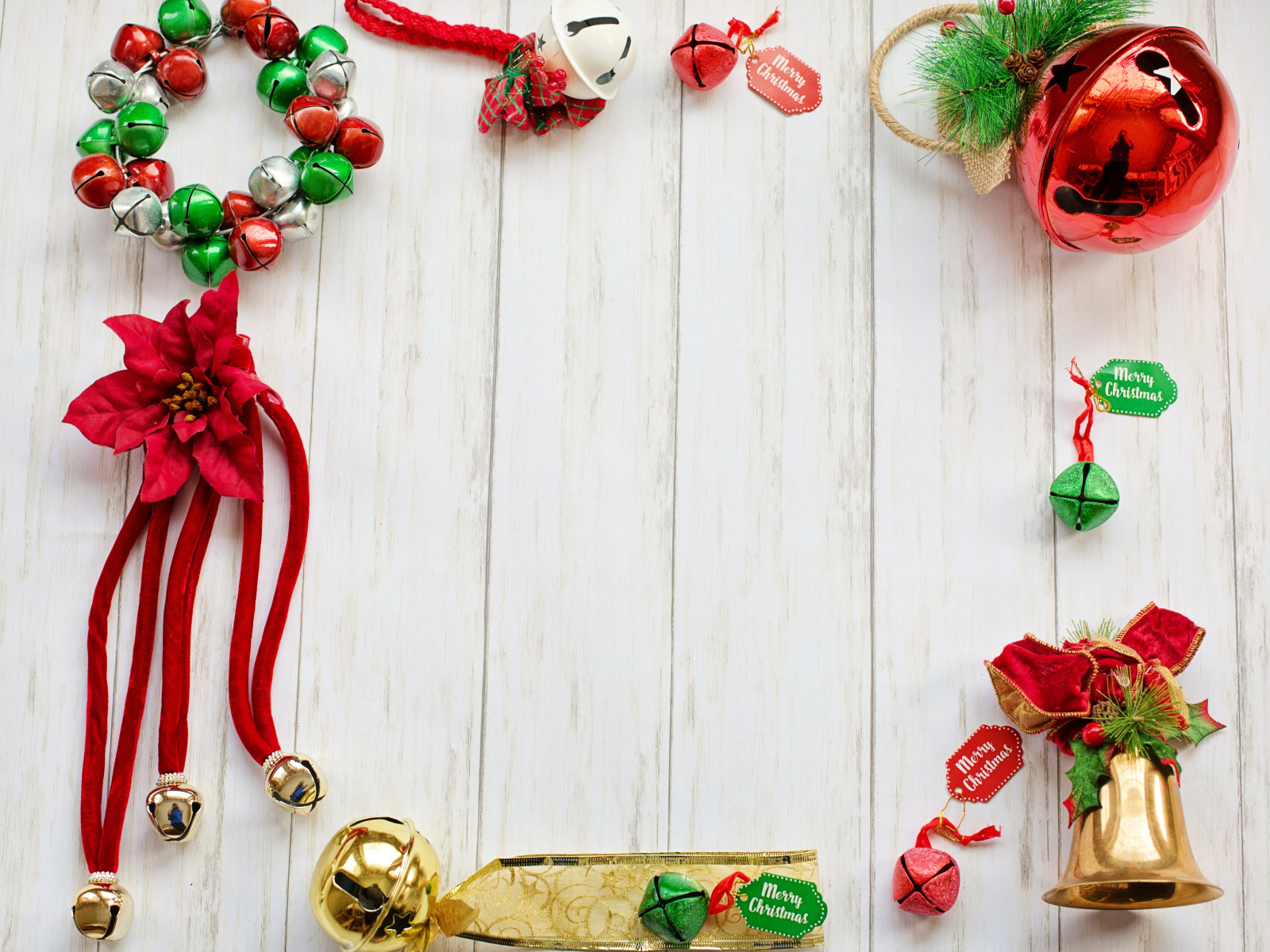 Шаблон для поздравительной открытки на Рождество