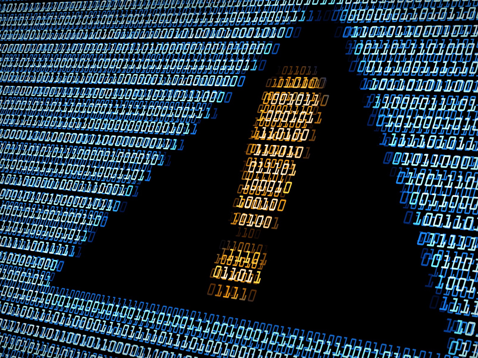 Восклицательный знак из цифрового кода