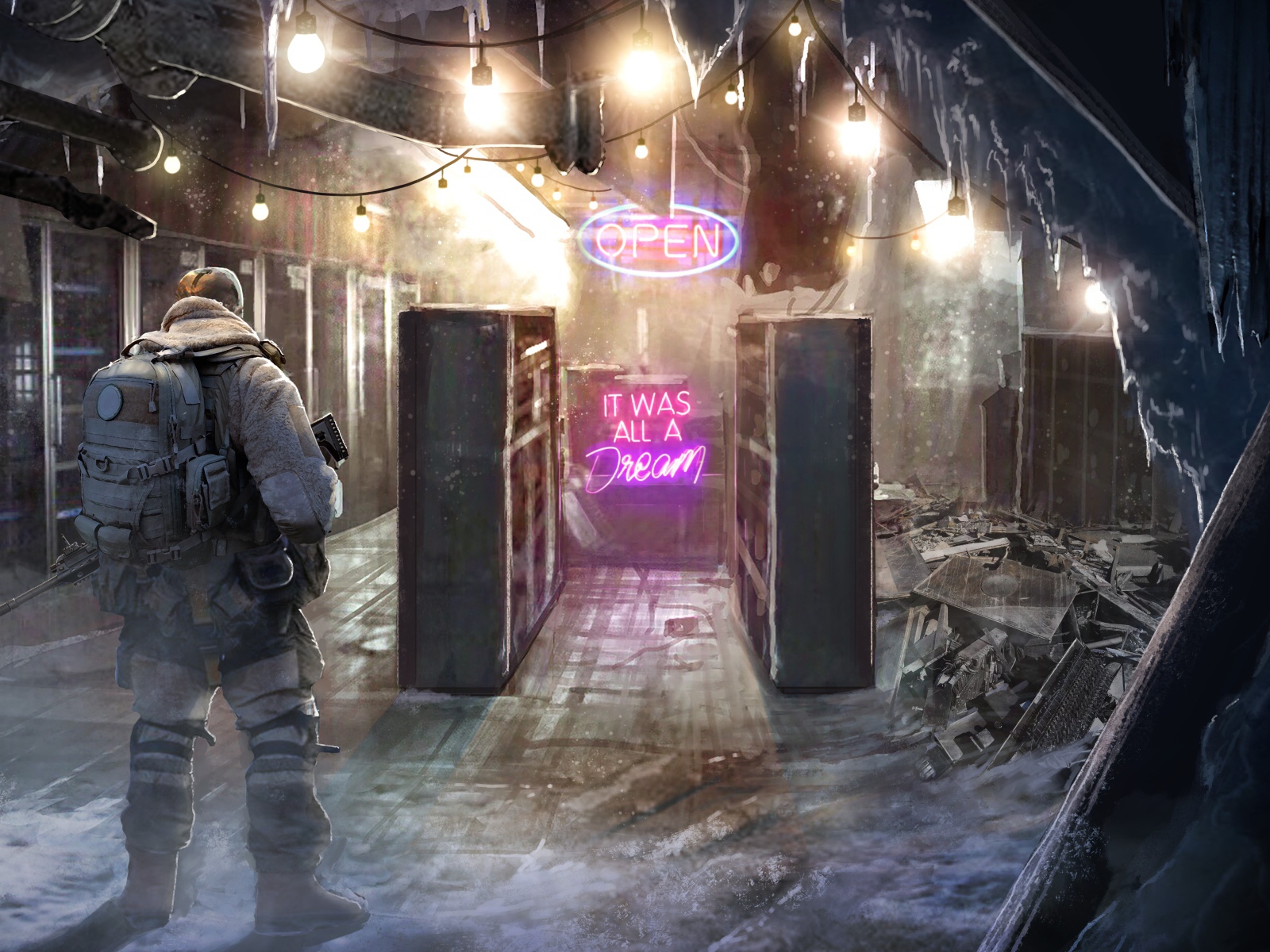 Кадр компьютерной игры Wasteland 3, 2020 года