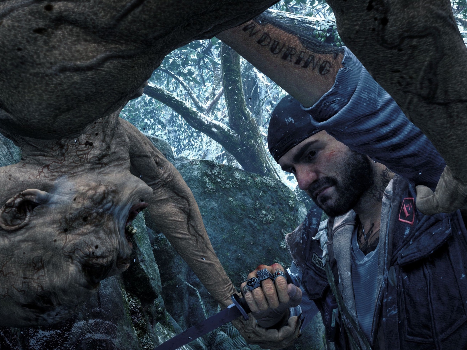 Кадр компьютерной игры 2019 года Days Gone