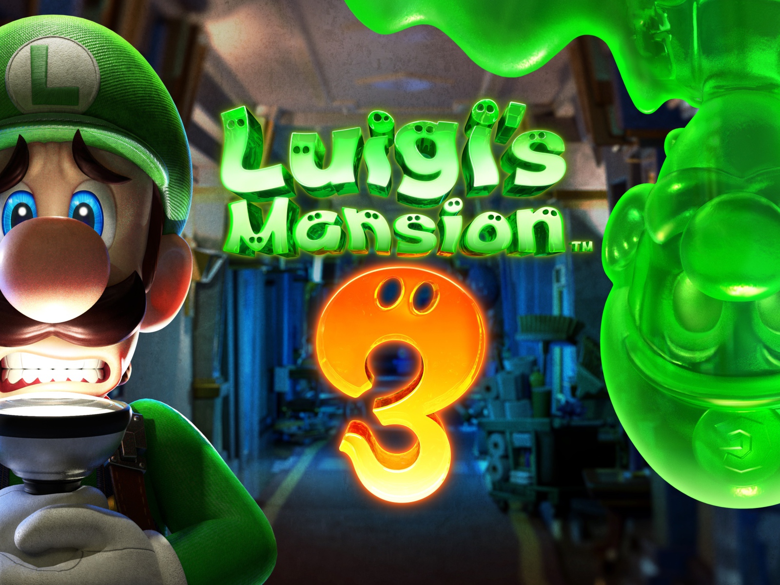 Постер видеоигры Luigi's Mansion 3, 2019