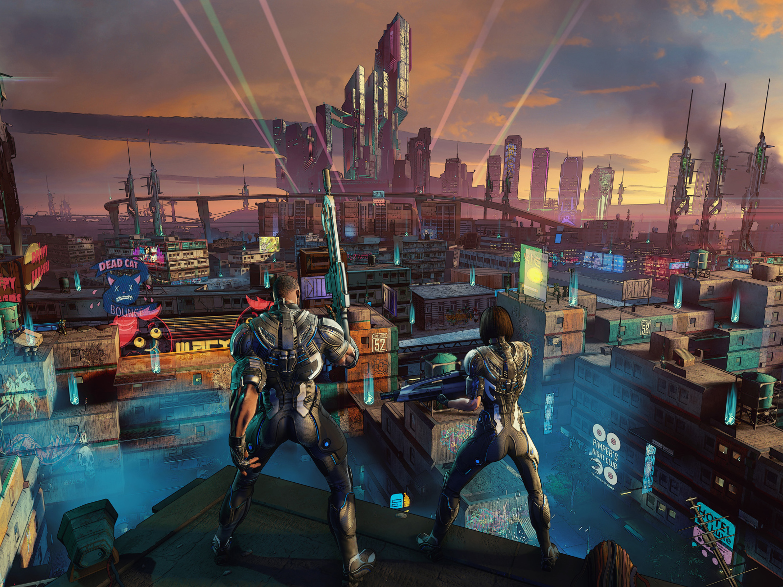 Скриншот компьютерной игры Crackdown 3, 2019
