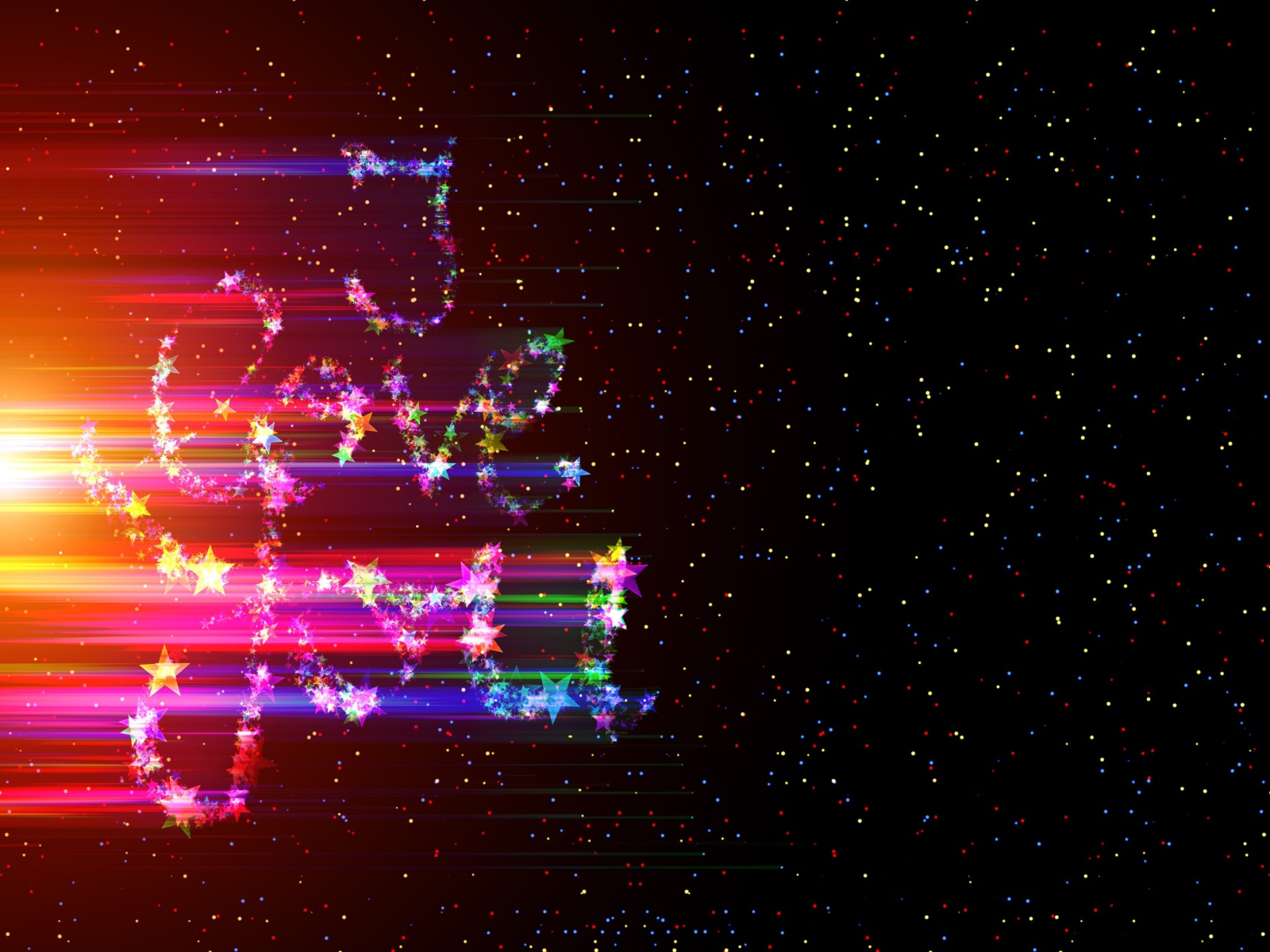 Блестящая надпись я тебя люблю на черном фоне