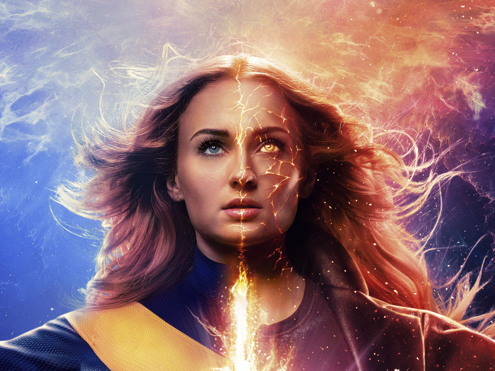 Актриса Софи Тернер в фильме Люди Икс: Тёмный Феникс, 2019 года