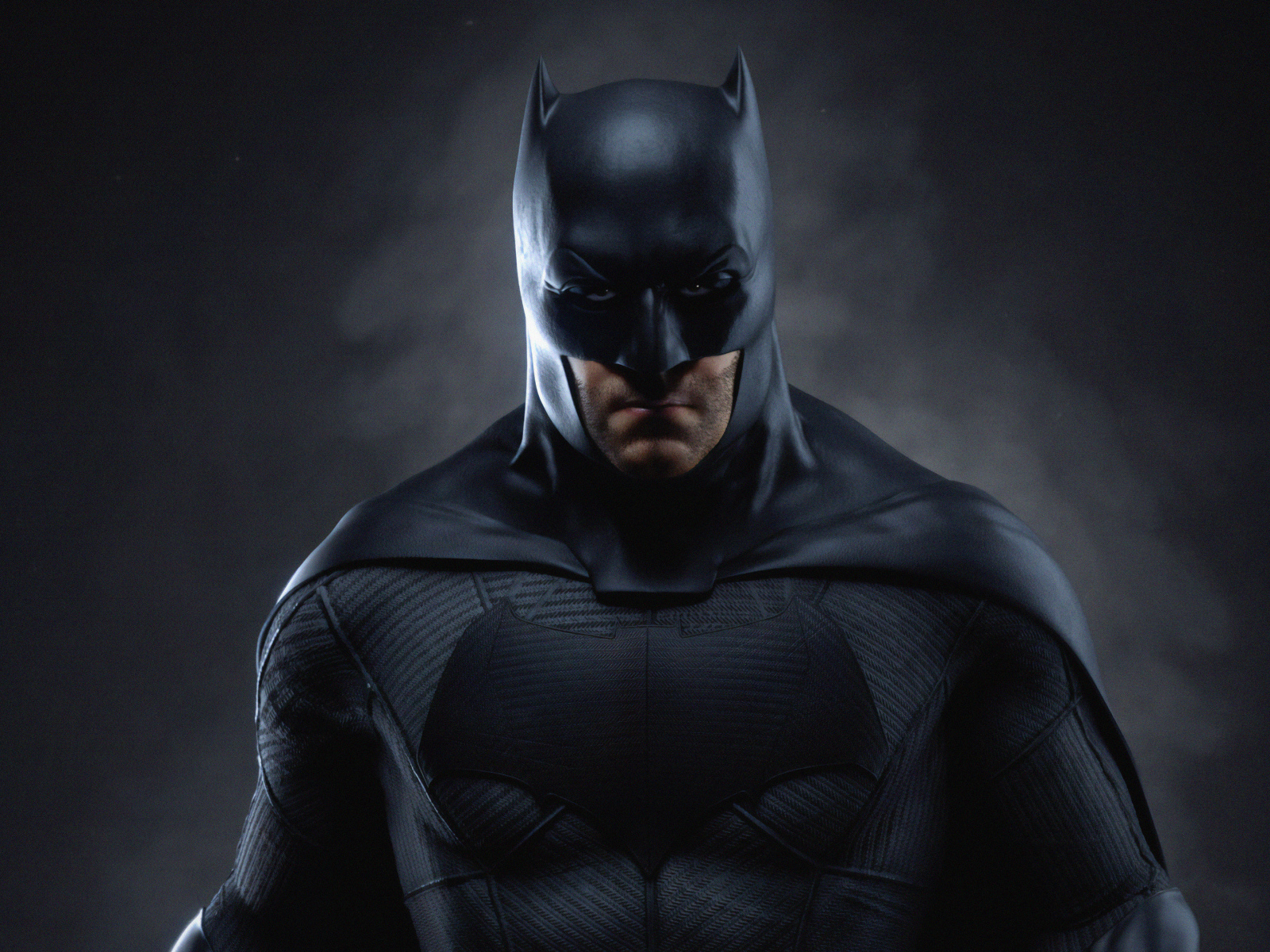 Бэтмен на черном фоне крупным планом