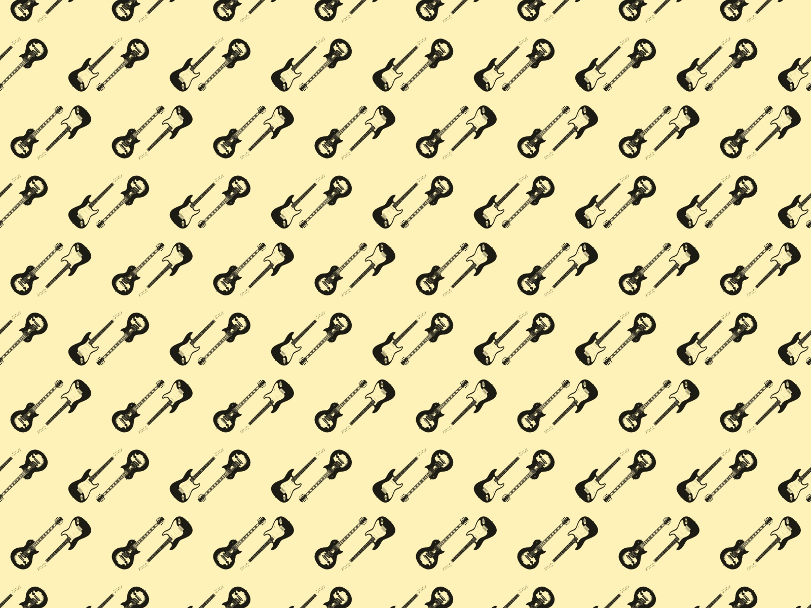 Много электрический гитар на бежевом фоне