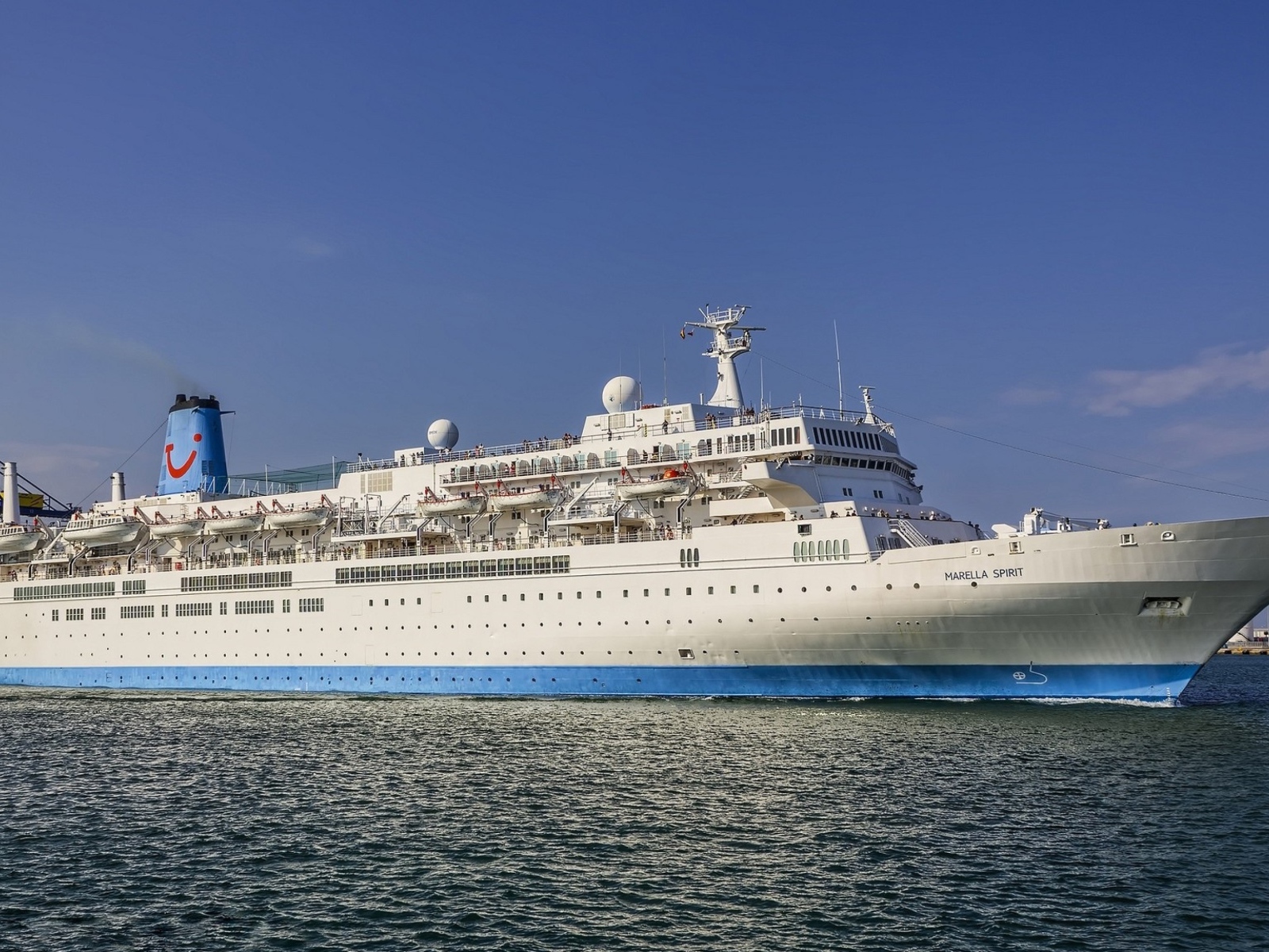 Large MS cruise ship Marella Spirit in the water