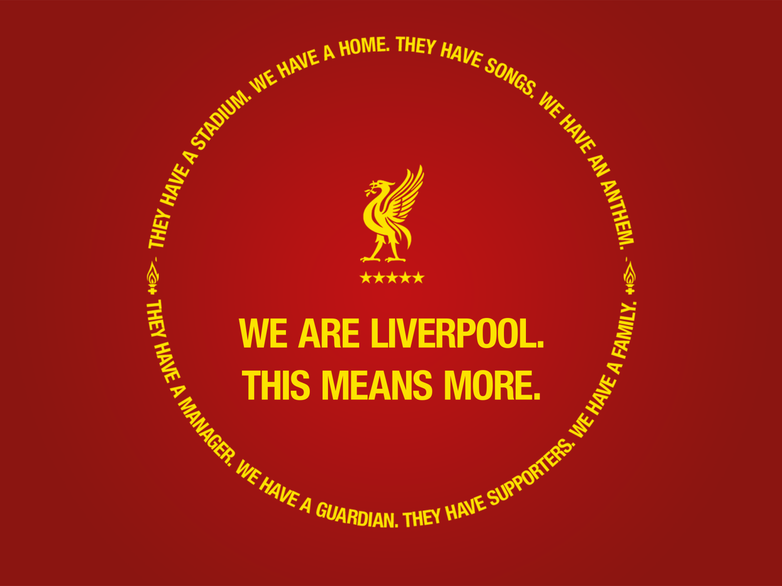 Логотип футбольного клуба Ливерпуль на красном фоне