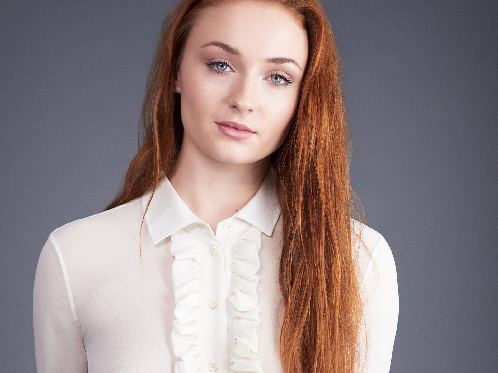 1. Courtney with red hair and blue eyes - wide 3