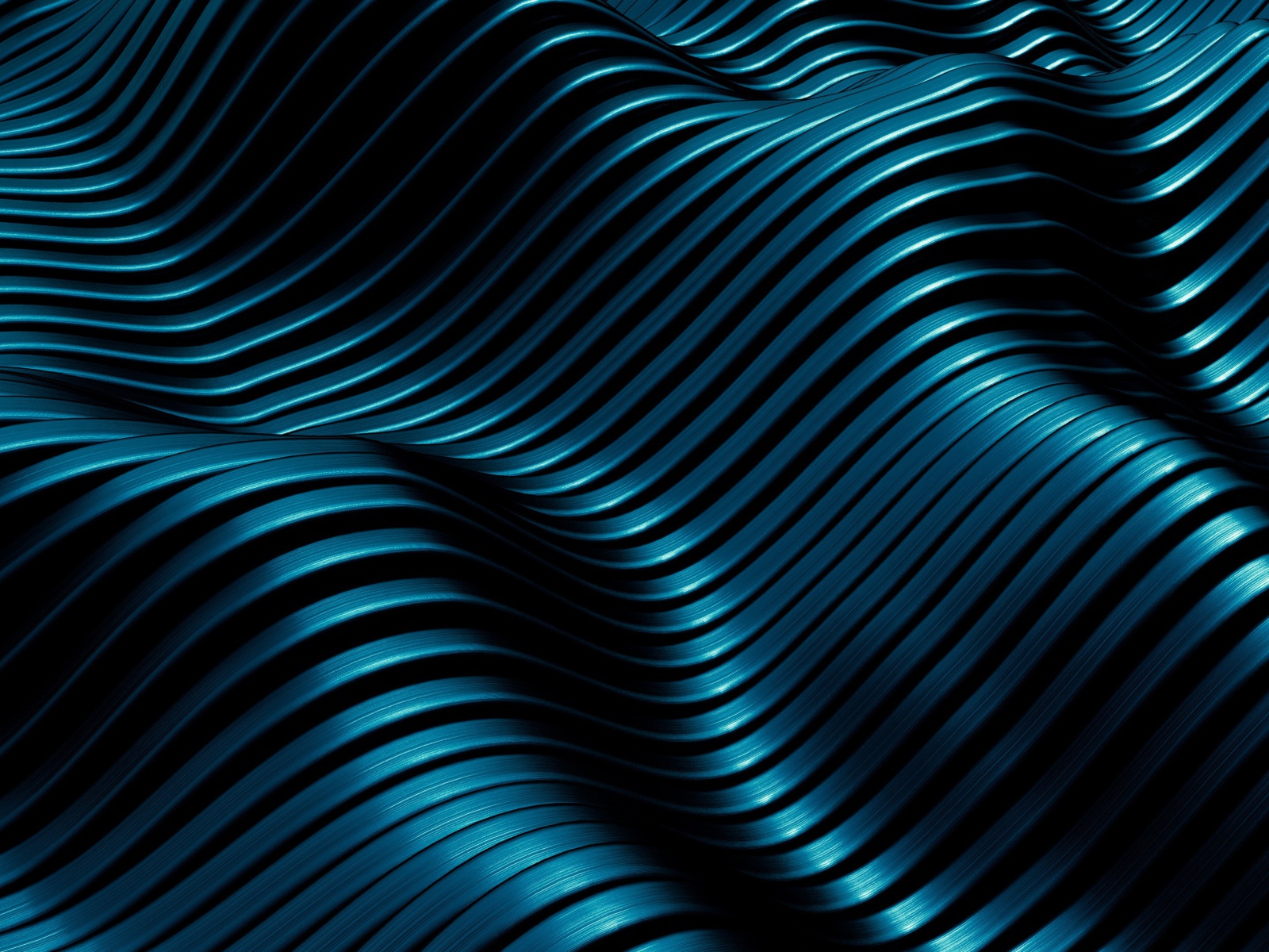 Черные абстрактные волны