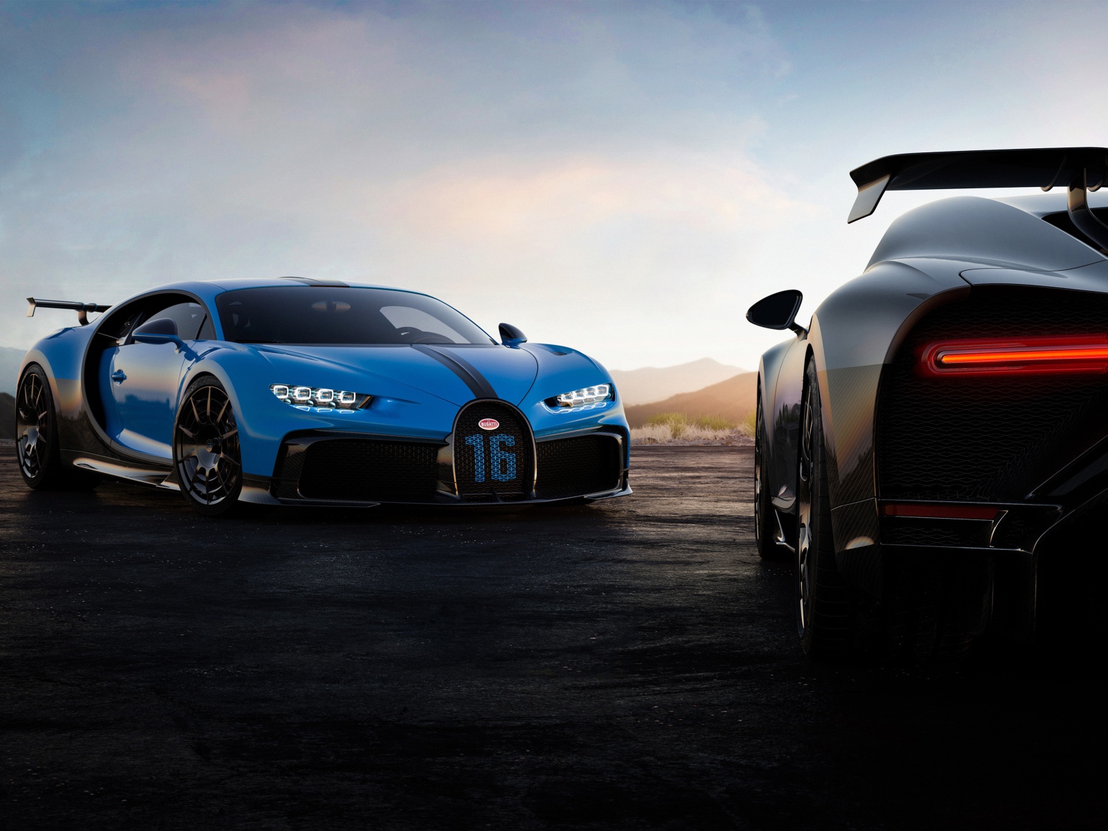 Автомобиль Bugatti Chiron Pur Sport 2020 года 