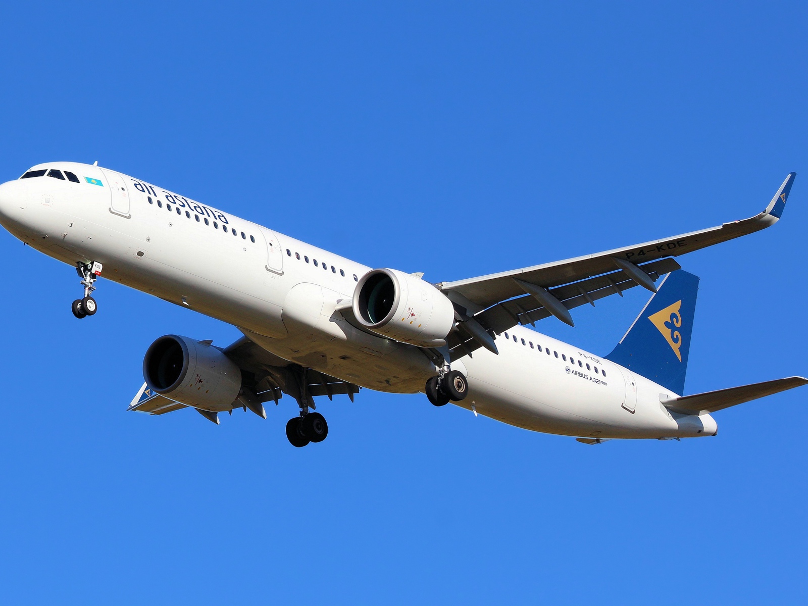 Пассажирский Airbus A321neo авиакомпании Air Astana