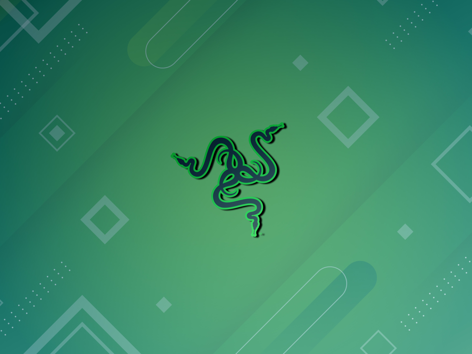 Логотип Razer на зеленом фоне