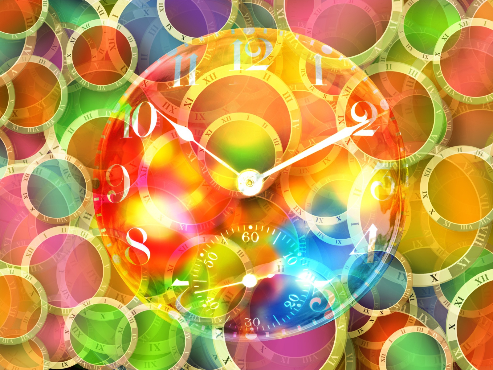 Часы  на необычном фоне