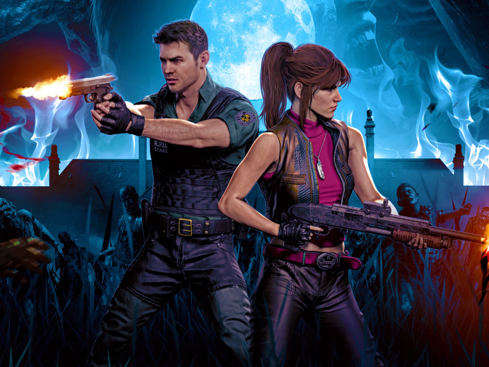 Персонажи компьютерной игры Resident Evil 3, 2020