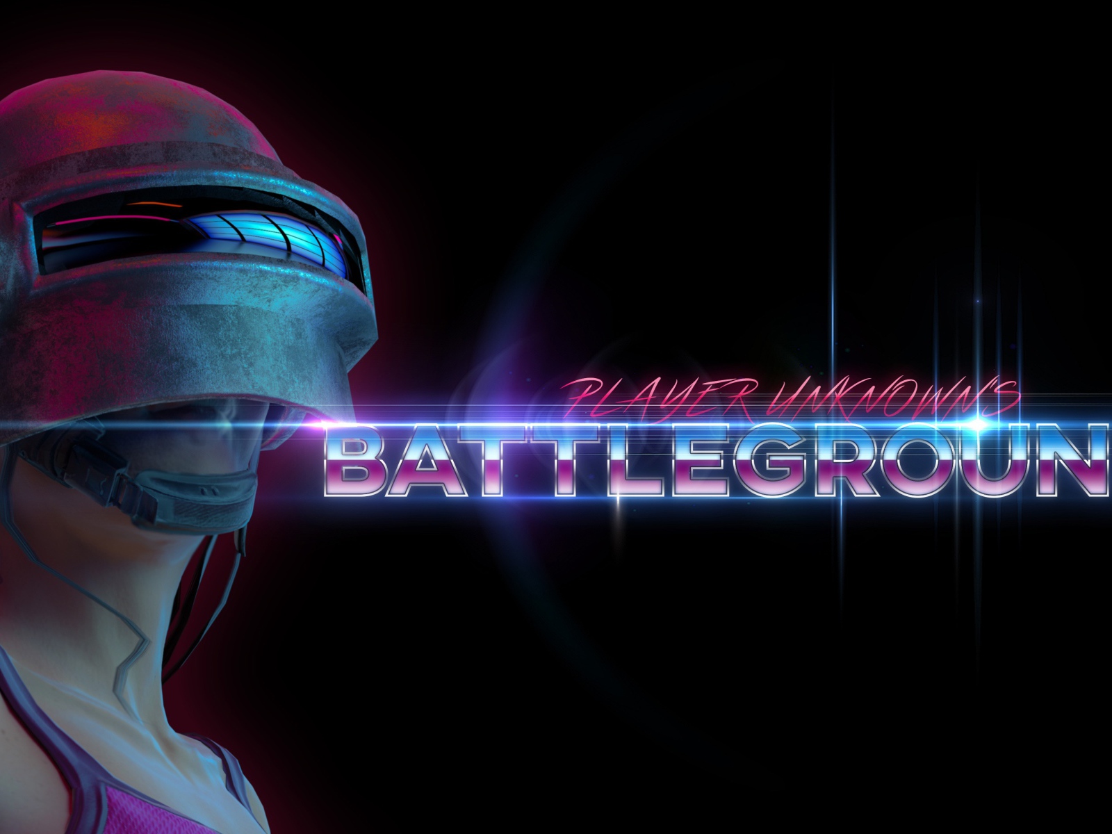 Девушка в шлеме, персонаж компьютерной игры PUBG