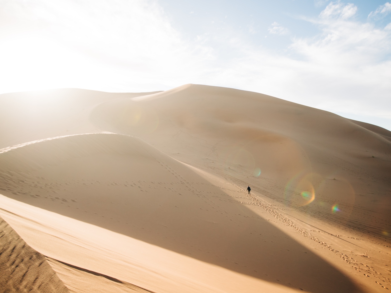 Горячая раскаленная на солнце пустыня 