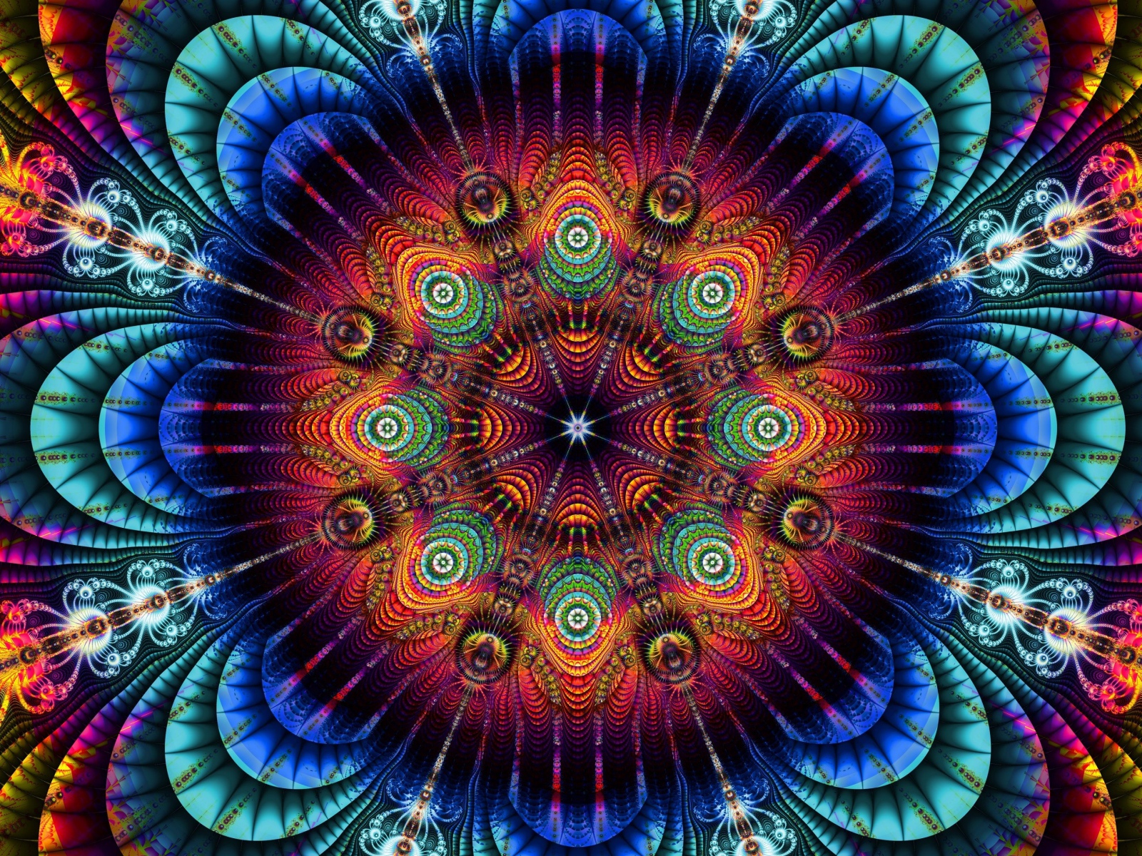 Красивый абстрактный красочный рисунок 