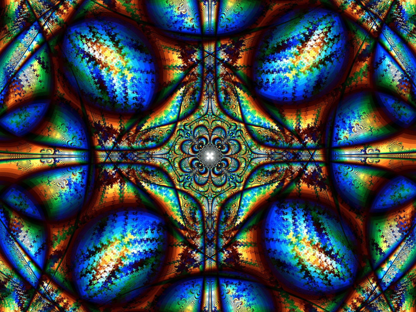 Красивый абстрактный  рисунок с калейдоскопа 