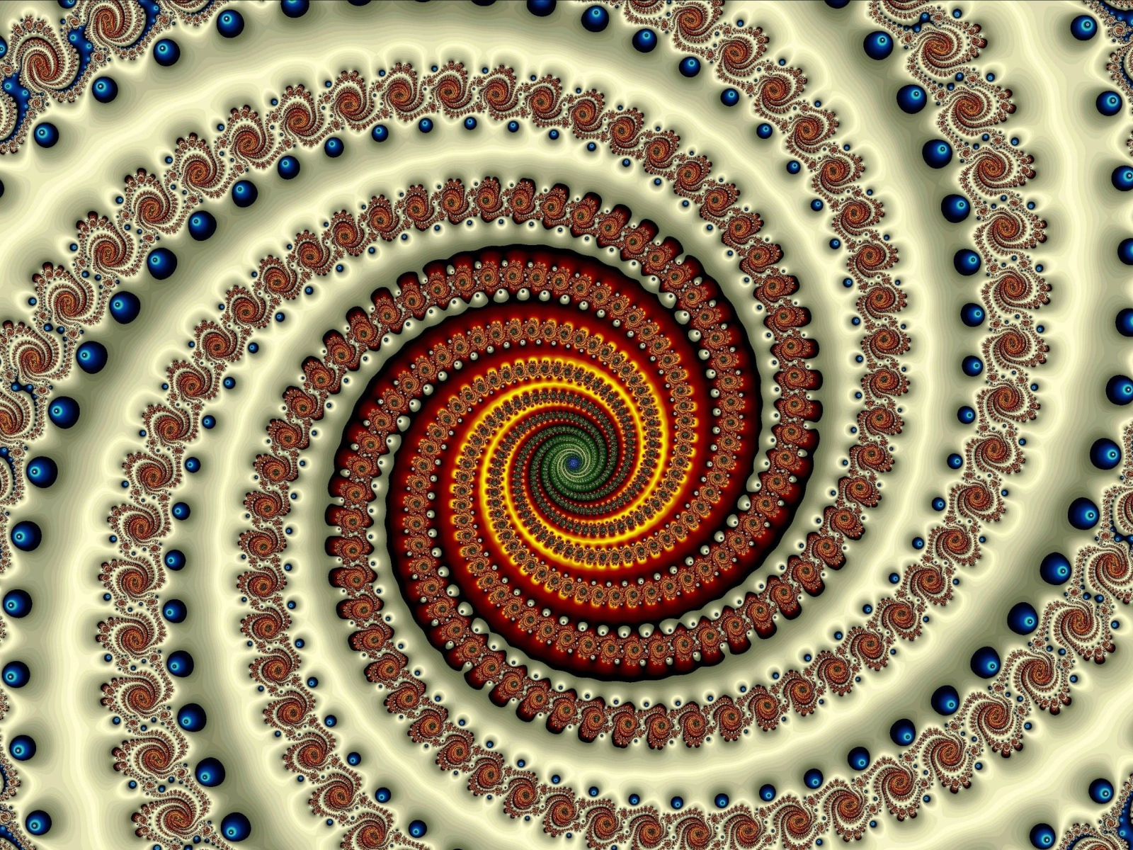 Коричневая градиентная спираль 