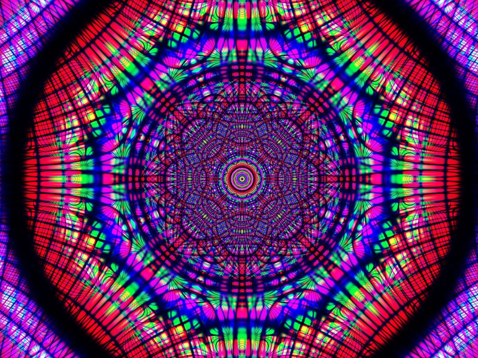 Разноцветный узор калейдоскопа 
