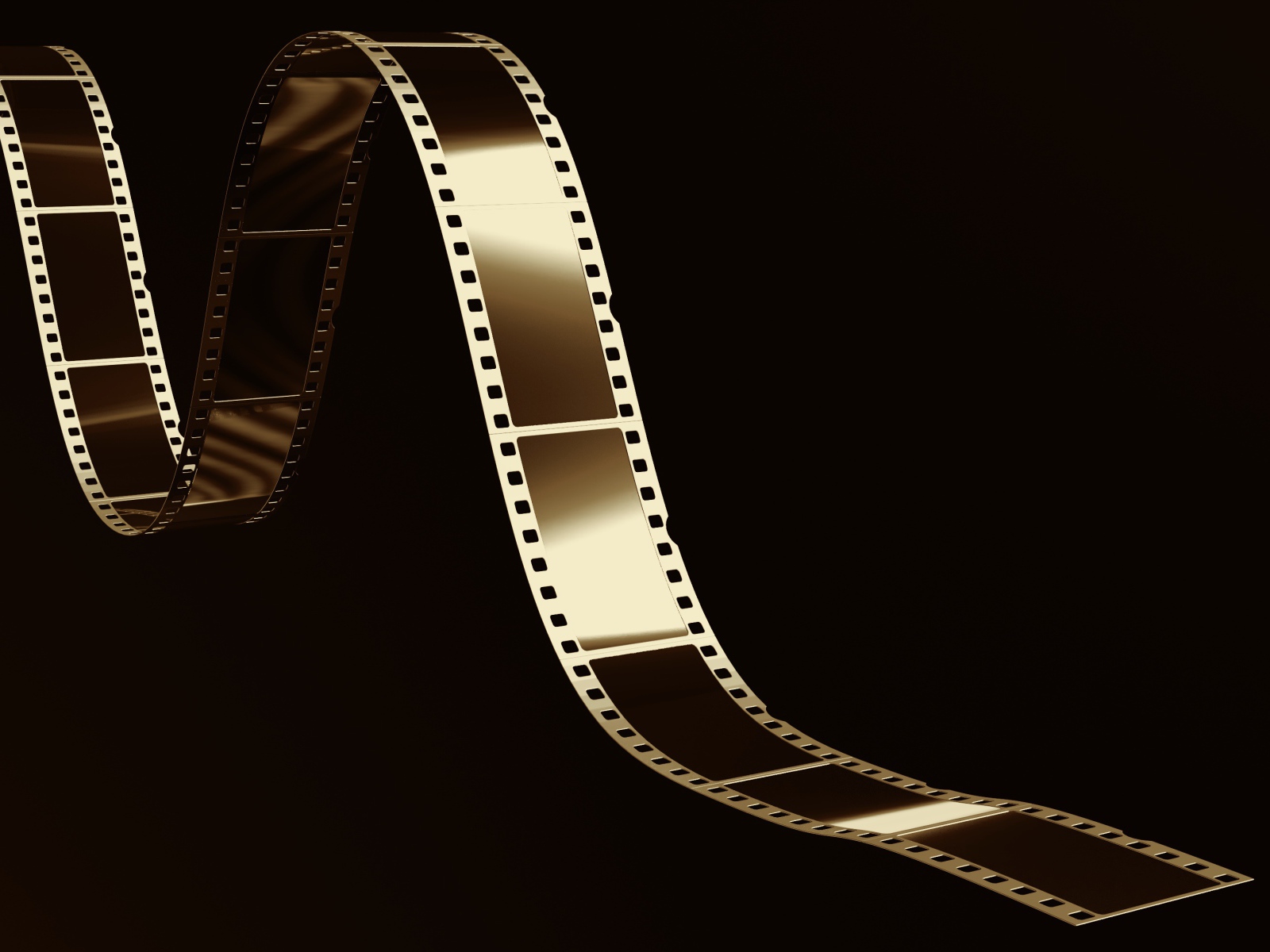 Старая пленка на черном фоне 3д