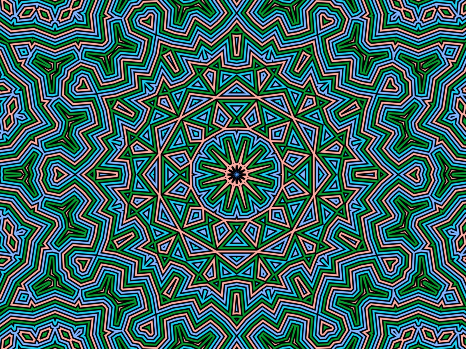 Необычный фрактальный узор 