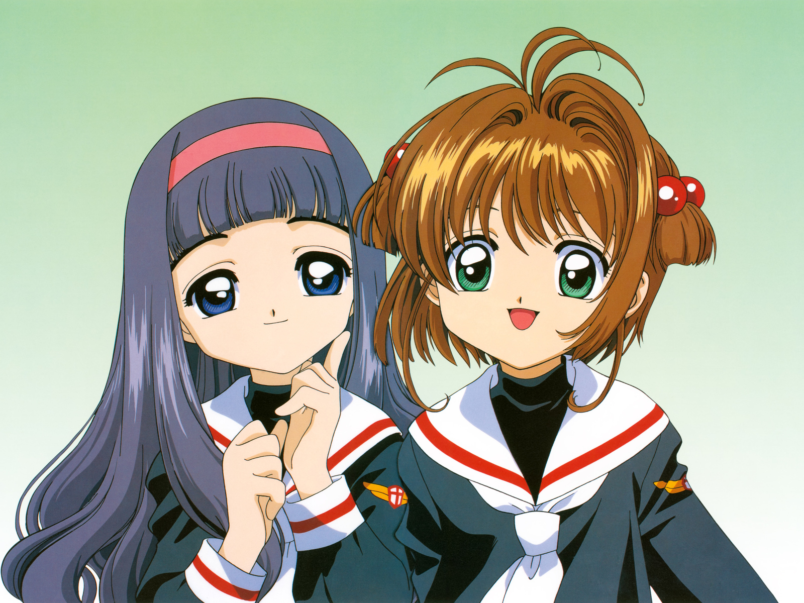 Две девушки из аниме Сакура - Собирательница Карт