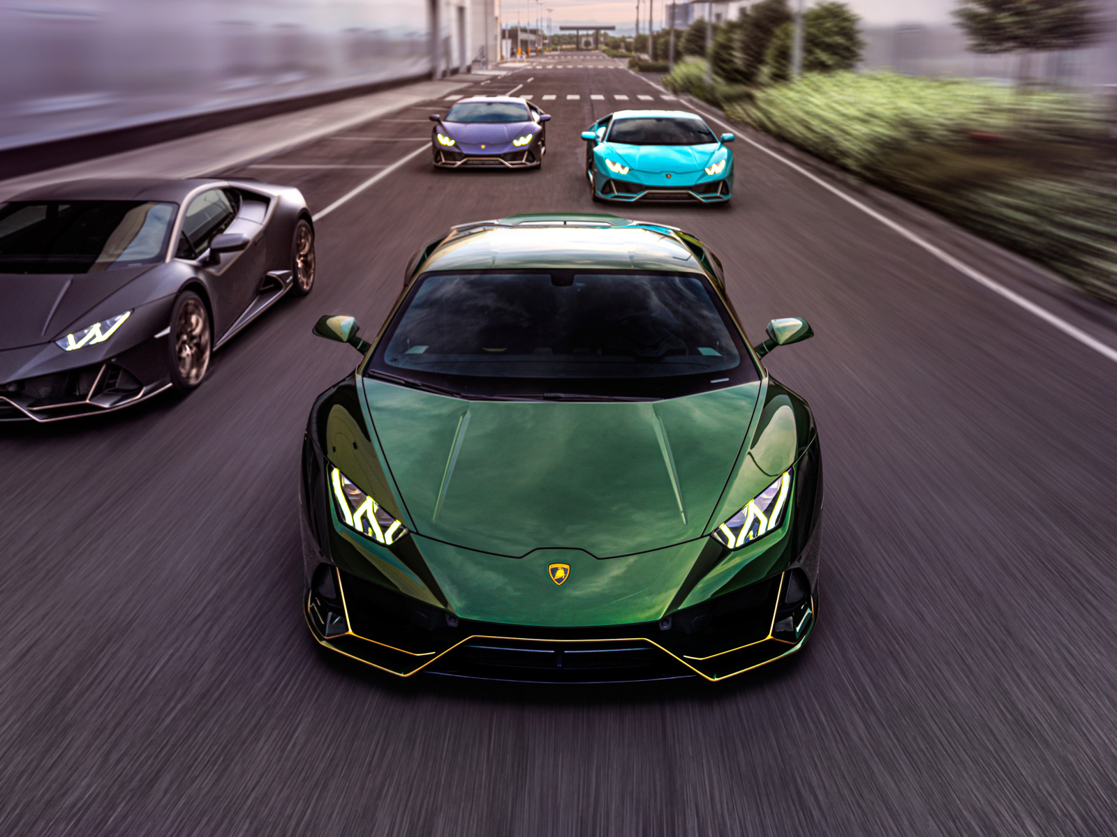 Быстрые автомобили Lamborghini Huracán, 2021 года