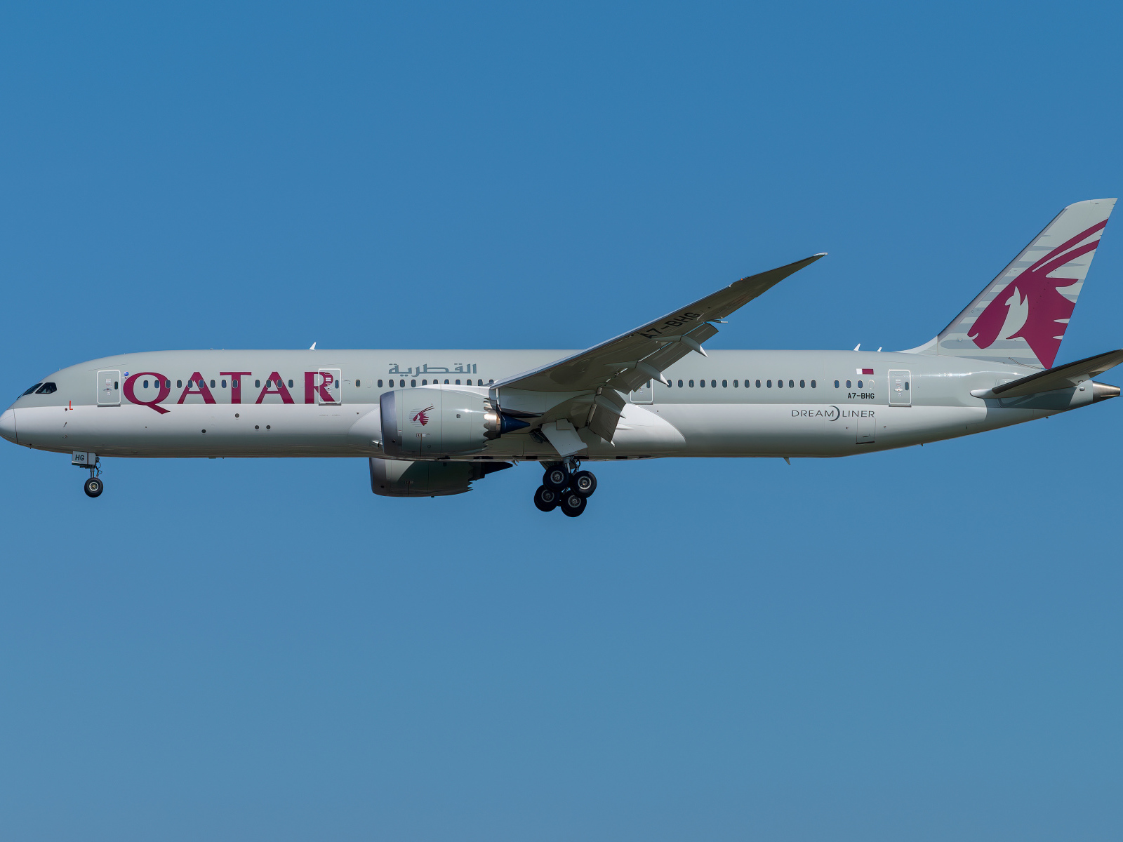 Пассажирский Boeing 787-9 авиакомпании Qatar Airways