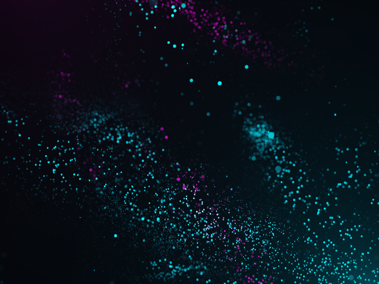 Красивые неоновые точки на черном фоне 