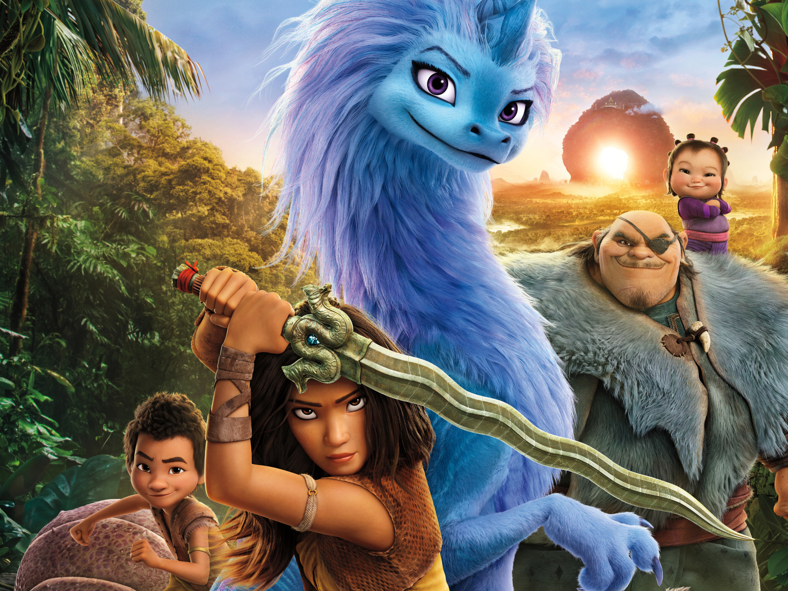 Яркие персонажи мультфильма Райя и последний дракон, 2021