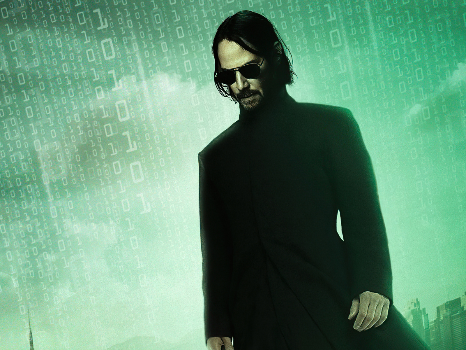 Персонаж Нео в новом фильме Матрица: Воскрешение, 2021