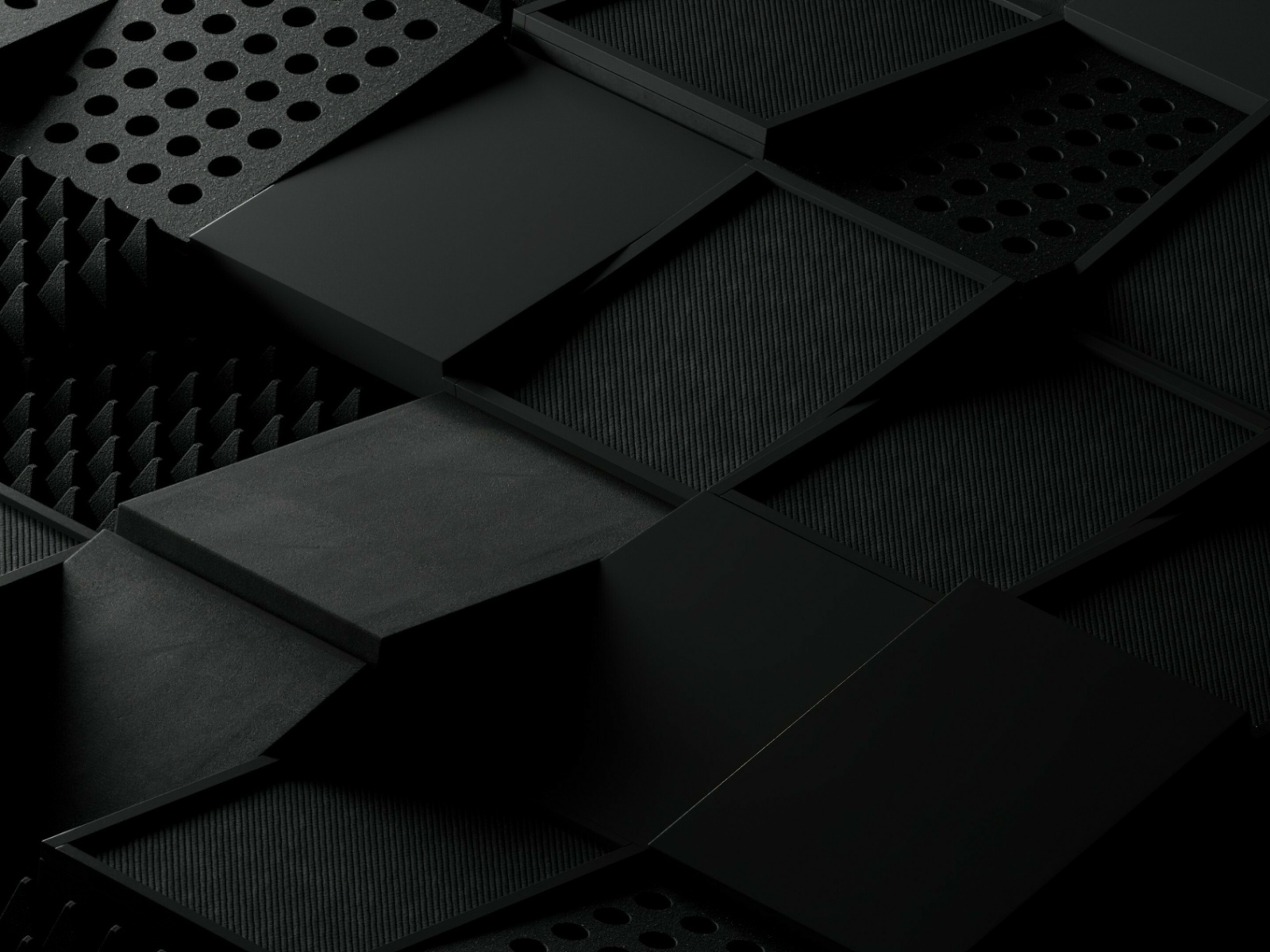 Абстрактные черные квадраты