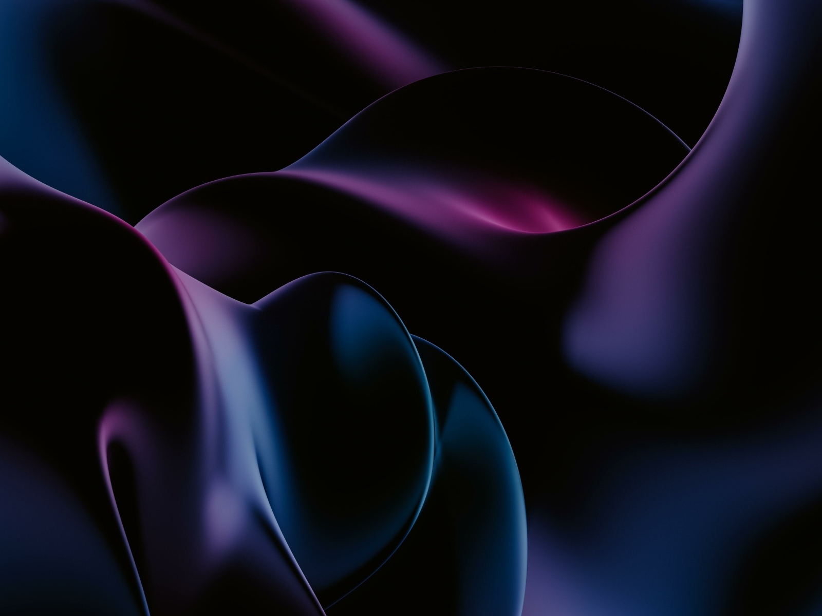 Черно синие волны абстракция