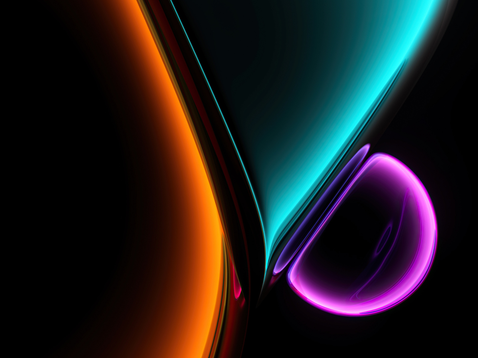 Яркие цвета на черном фоне