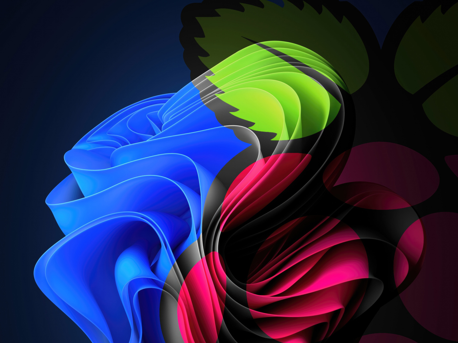 Разноцветные узоры на волнистой поверхности