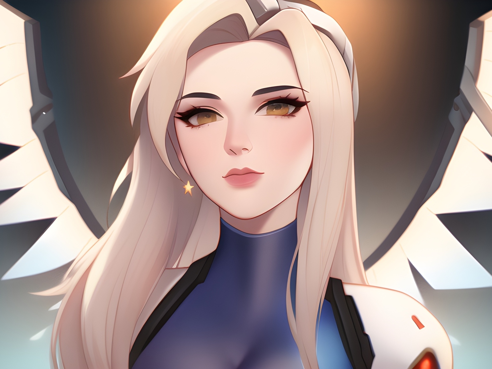 Девушка аниме с белыми волосами