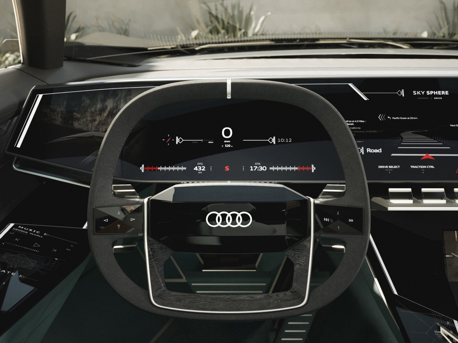 Салон автомобиля Audi Skysphere Concept 2023 года