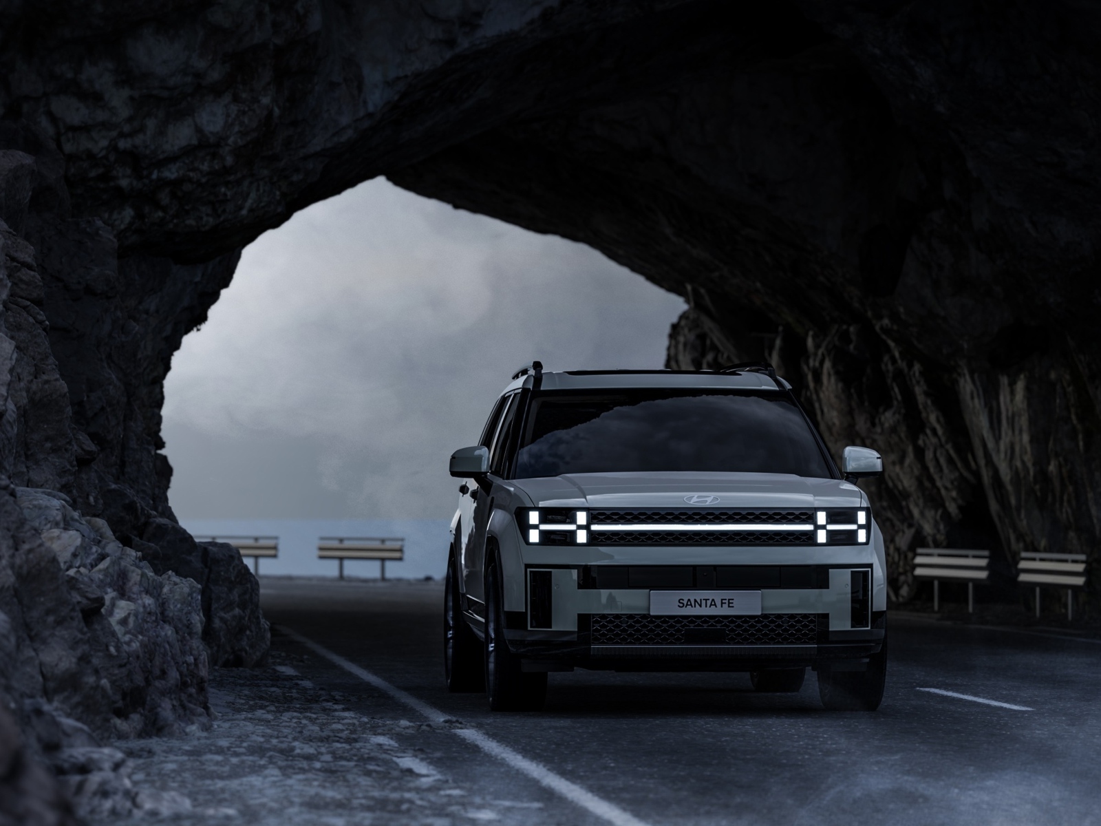 Новый автомобиль Hyundai Santa Fe 2024 года